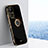 Funda Silicona Carcasa Ultrafina Goma con Magnetico Anillo de dedo Soporte XL1 para Xiaomi Redmi Note 11T 5G Negro