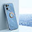 Funda Silicona Carcasa Ultrafina Goma con Magnetico Anillo de dedo Soporte XL1 para Xiaomi Redmi Note 13 Pro 5G Azul