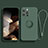 Funda Silicona Carcasa Ultrafina Goma con Magnetico Anillo de dedo Soporte YK1 para Apple iPhone 13 Pro Verde