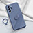 Funda Silicona Carcasa Ultrafina Goma con Magnetico Anillo de dedo Soporte YK1 para Samsung Galaxy Note 20 Ultra 5G Gris Lavanda