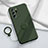 Funda Silicona Carcasa Ultrafina Goma con Magnetico Anillo de dedo Soporte YK1 para Samsung Galaxy Note 20 Ultra 5G Verde Noche