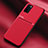 Funda Silicona Carcasa Ultrafina Goma con Magnetico para Samsung Galaxy F02S SM-E025F Rojo