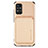 Funda Silicona Carcasa Ultrafina Goma con Magnetico S01D para Samsung Galaxy A51 4G Oro