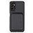 Funda Silicona Carcasa Ultrafina Goma con Magnetico S01D para Samsung Galaxy M13 5G Negro