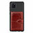 Funda Silicona Carcasa Ultrafina Goma con Magnetico S01D para Samsung Galaxy Note 10 Lite Marron