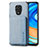 Funda Silicona Carcasa Ultrafina Goma con Magnetico S01D para Xiaomi Redmi Note 9 Pro Azul