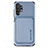 Funda Silicona Carcasa Ultrafina Goma con Magnetico S02D para Samsung Galaxy A32 5G Azul