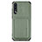 Funda Silicona Carcasa Ultrafina Goma con Magnetico S02D para Samsung Galaxy A70S Verde