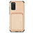 Funda Silicona Carcasa Ultrafina Goma con Magnetico S02D para Samsung Galaxy M02s Oro