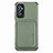 Funda Silicona Carcasa Ultrafina Goma con Magnetico S02D para Samsung Galaxy M52 5G Verde