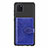 Funda Silicona Carcasa Ultrafina Goma con Magnetico S02D para Samsung Galaxy Note 10 Lite Azul