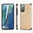 Funda Silicona Carcasa Ultrafina Goma con Magnetico S02D para Samsung Galaxy Note 20 5G Oro