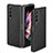 Funda Silicona Carcasa Ultrafina Goma con Magnetico S02D para Samsung Galaxy Z Fold4 5G Negro