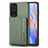 Funda Silicona Carcasa Ultrafina Goma con Magnetico S02D para Xiaomi Redmi Note 11T 5G Verde
