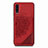 Funda Silicona Carcasa Ultrafina Goma con Magnetico S03D para Samsung Galaxy A50 Rojo