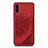 Funda Silicona Carcasa Ultrafina Goma con Magnetico S03D para Samsung Galaxy A70S Rojo