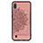 Funda Silicona Carcasa Ultrafina Goma con Magnetico S03D para Samsung Galaxy M10 Oro Rosa