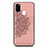 Funda Silicona Carcasa Ultrafina Goma con Magnetico S03D para Samsung Galaxy M30s Oro Rosa