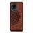 Funda Silicona Carcasa Ultrafina Goma con Magnetico S03D para Samsung Galaxy S20 Ultra Marron