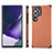 Funda Silicona Carcasa Ultrafina Goma con Magnetico S03D para Samsung Galaxy S21 Ultra 5G Naranja