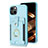 Funda Silicona Carcasa Ultrafina Goma con Magnetico S04D para Apple iPhone 13 Azul Cielo