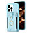 Funda Silicona Carcasa Ultrafina Goma con Magnetico S04D para Apple iPhone 13 Pro Max Azul Cielo