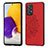 Funda Silicona Carcasa Ultrafina Goma con Magnetico S04D para Samsung Galaxy A72 5G Rojo
