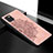 Funda Silicona Carcasa Ultrafina Goma con Magnetico S04D para Samsung Galaxy A81 Oro Rosa