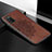 Funda Silicona Carcasa Ultrafina Goma con Magnetico S04D para Samsung Galaxy M02s Marron