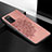Funda Silicona Carcasa Ultrafina Goma con Magnetico S04D para Samsung Galaxy M02s Oro Rosa
