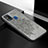Funda Silicona Carcasa Ultrafina Goma con Magnetico S04D para Samsung Galaxy M31 Gris