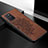 Funda Silicona Carcasa Ultrafina Goma con Magnetico S04D para Samsung Galaxy S10 Lite Marron