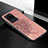 Funda Silicona Carcasa Ultrafina Goma con Magnetico S04D para Samsung Galaxy S20 Ultra Oro Rosa