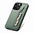 Funda Silicona Carcasa Ultrafina Goma con Magnetico S05D para Apple iPhone 14 Pro Verde