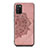 Funda Silicona Carcasa Ultrafina Goma con Magnetico S05D para Samsung Galaxy A03s Oro Rosa