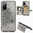 Funda Silicona Carcasa Ultrafina Goma con Magnetico S05D para Samsung Galaxy S20 FE 5G Gris