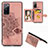 Funda Silicona Carcasa Ultrafina Goma con Magnetico S05D para Samsung Galaxy S20 FE 5G Oro Rosa