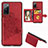 Funda Silicona Carcasa Ultrafina Goma con Magnetico S05D para Samsung Galaxy S20 FE 5G Rojo