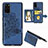 Funda Silicona Carcasa Ultrafina Goma con Magnetico S05D para Samsung Galaxy S20 Plus 5G Azul