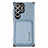 Funda Silicona Carcasa Ultrafina Goma con Magnetico S05D para Samsung Galaxy S22 Ultra 5G Azul