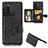 Funda Silicona Carcasa Ultrafina Goma con Magnetico S06D para Samsung Galaxy M02s Negro