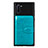 Funda Silicona Carcasa Ultrafina Goma con Magnetico S06D para Samsung Galaxy Note 10 5G Cian