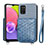 Funda Silicona Carcasa Ultrafina Goma con Magnetico S07D para Samsung Galaxy A02s Azul
