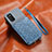 Funda Silicona Carcasa Ultrafina Goma con Magnetico S08D para Samsung Galaxy M02s Azul