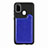Funda Silicona Carcasa Ultrafina Goma con Magnetico S08D para Samsung Galaxy M21 Azul