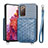 Funda Silicona Carcasa Ultrafina Goma con Magnetico S08D para Samsung Galaxy S20 FE 5G Azul