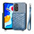 Funda Silicona Carcasa Ultrafina Goma con Magnetico S08D para Xiaomi Redmi Note 11 4G (2022) Azul