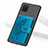 Funda Silicona Carcasa Ultrafina Goma con Magnetico S09D para Samsung Galaxy A81 Azul
