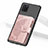 Funda Silicona Carcasa Ultrafina Goma con Magnetico S09D para Samsung Galaxy A81 Rosa