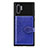 Funda Silicona Carcasa Ultrafina Goma con Magnetico S09D para Samsung Galaxy Note 10 Plus 5G Azul